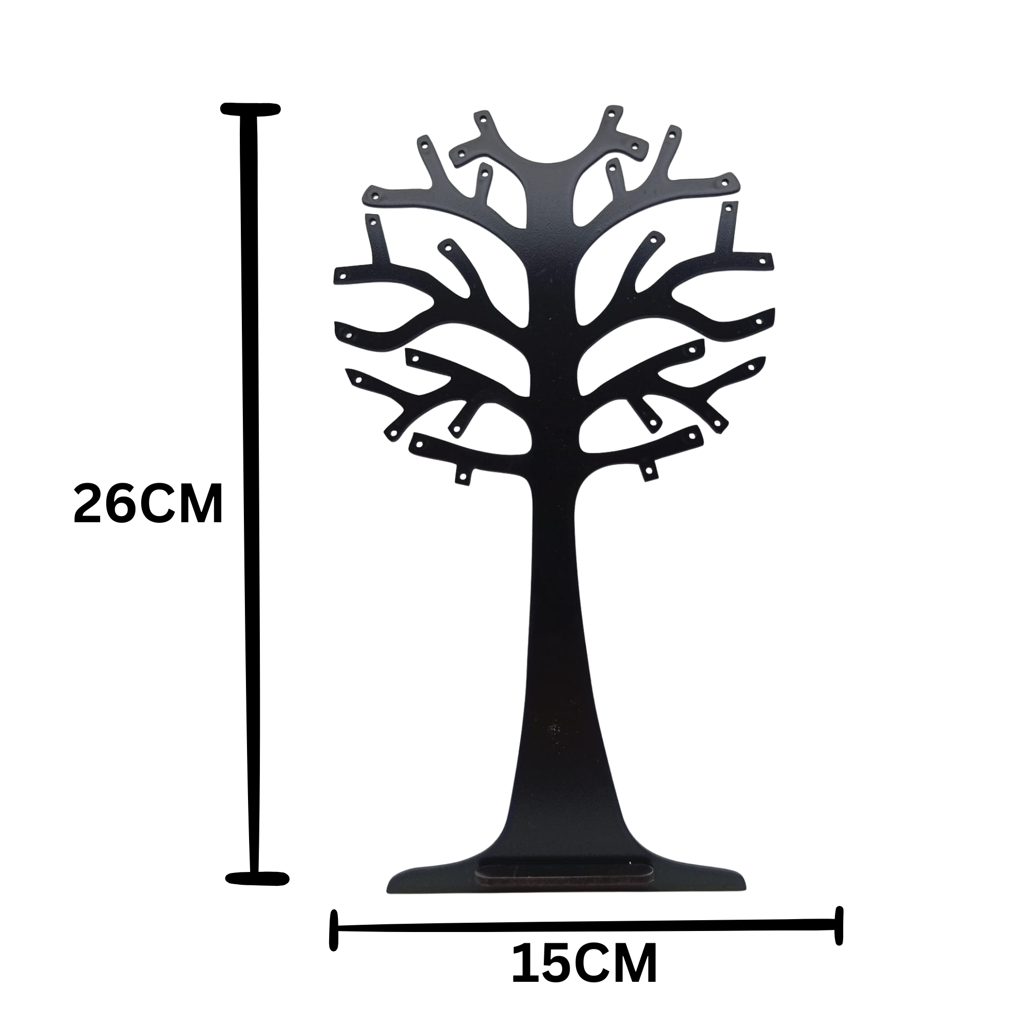 Arbre présentoir des boucles d'oreilles en isorel